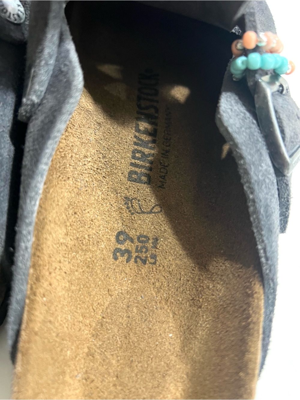 Birkenstock Boston Charcoal Suede Clog SZ 39  NEW no box - Picture 5 of 7
